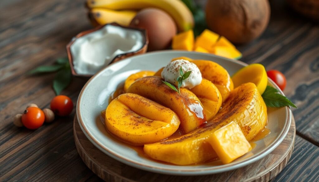 Dominican platano maduro dessert