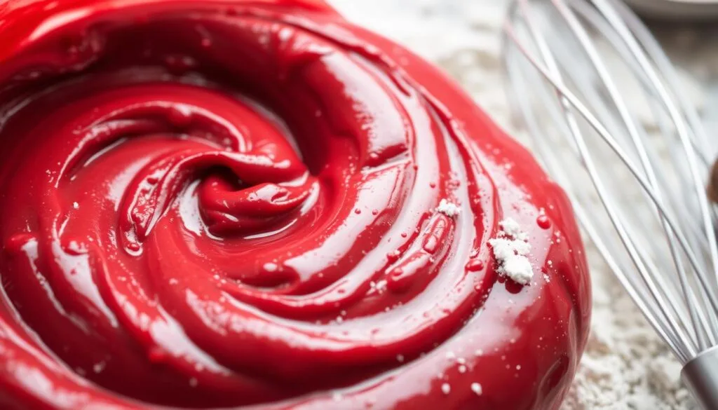 Red Velvet Funnel Cake Batter