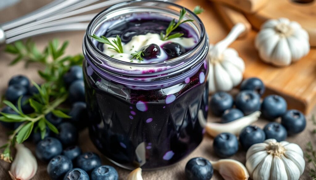 blue jam garlic dressing