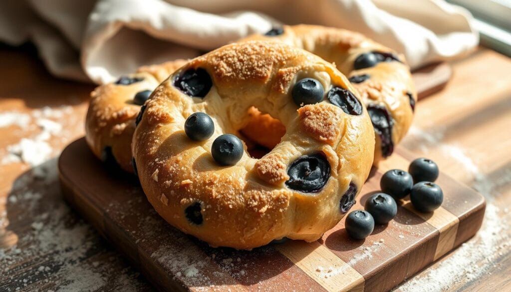 blueberry sourdough bagels