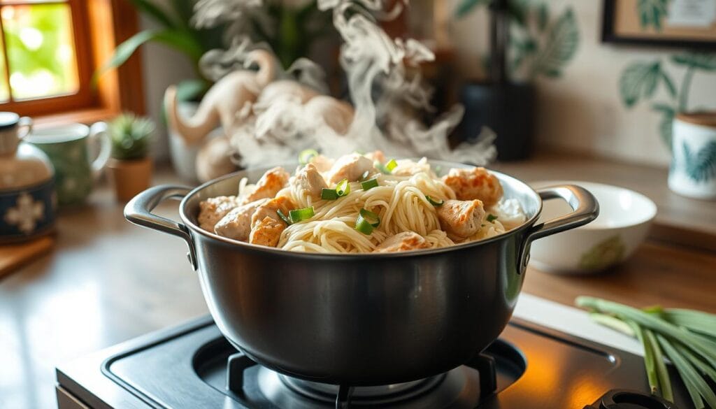 chicken long rice cooking