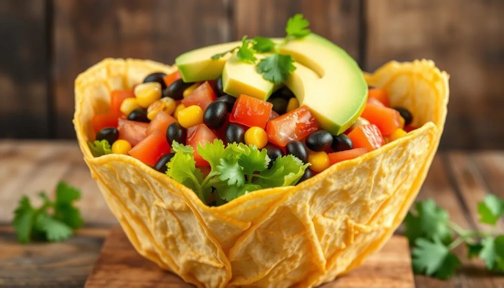 crispy tortilla bowl