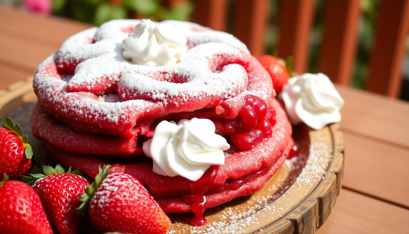 easy red velvet funnel cake recipe using box cake mix