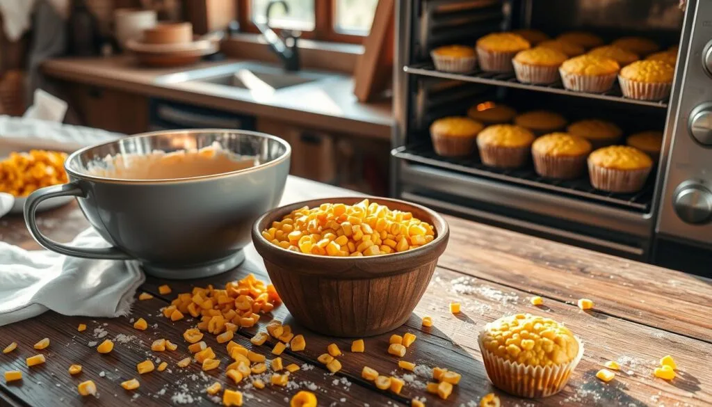 freeze-dried corn baking