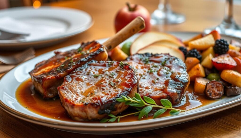 glazed pork chops