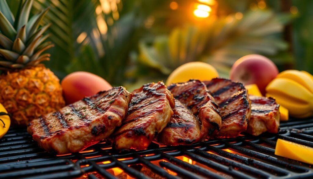 grilled pork