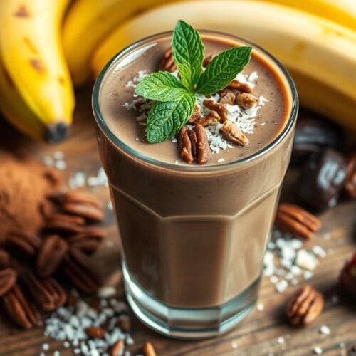 healthy german chocolate smoothie