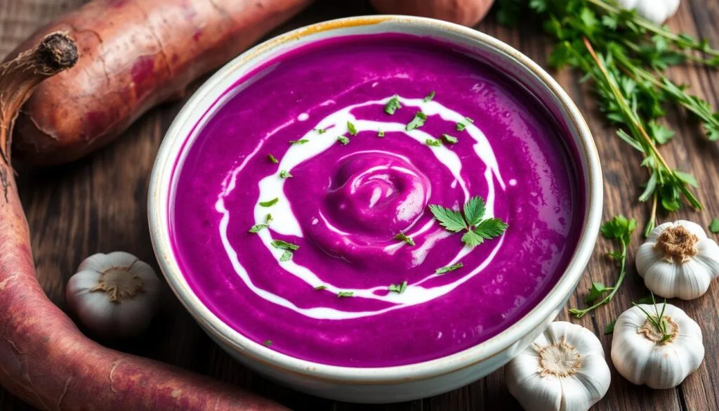 purple sweet potato soup