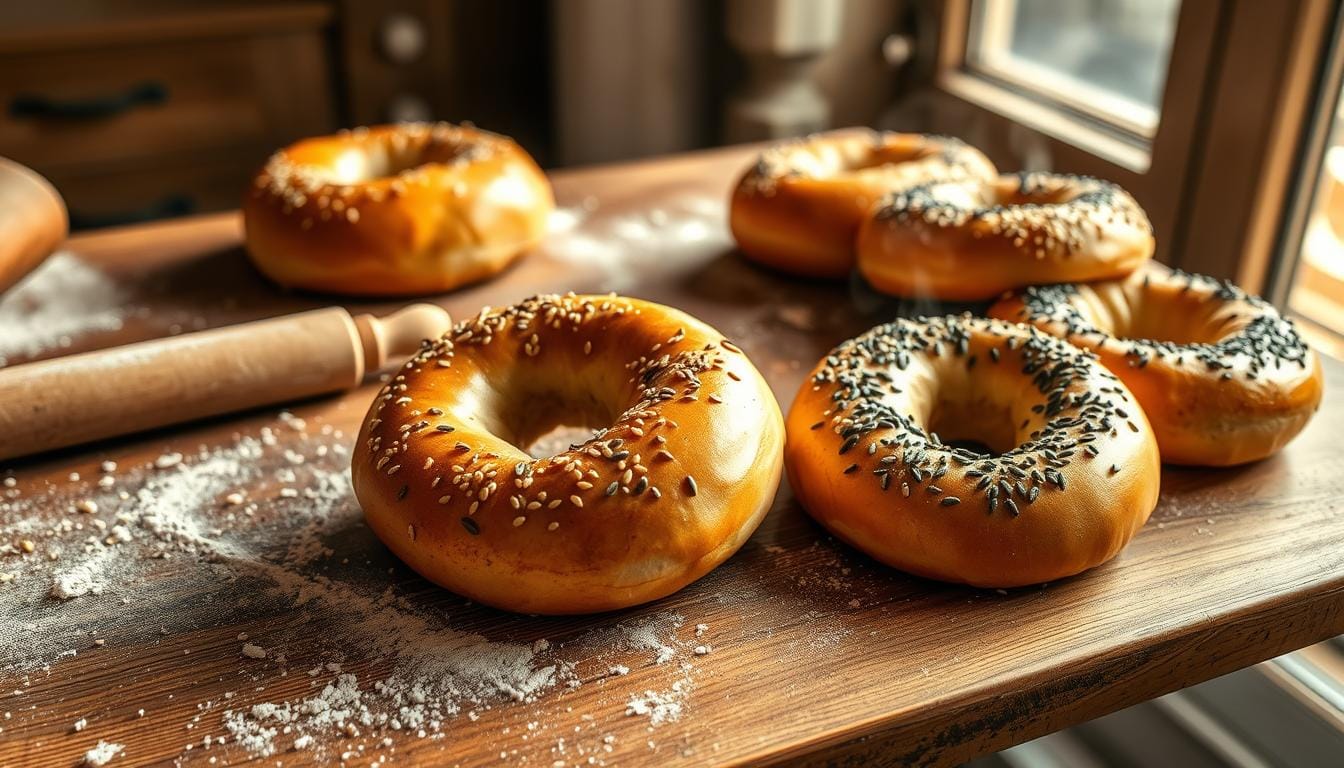 sourdough bagels