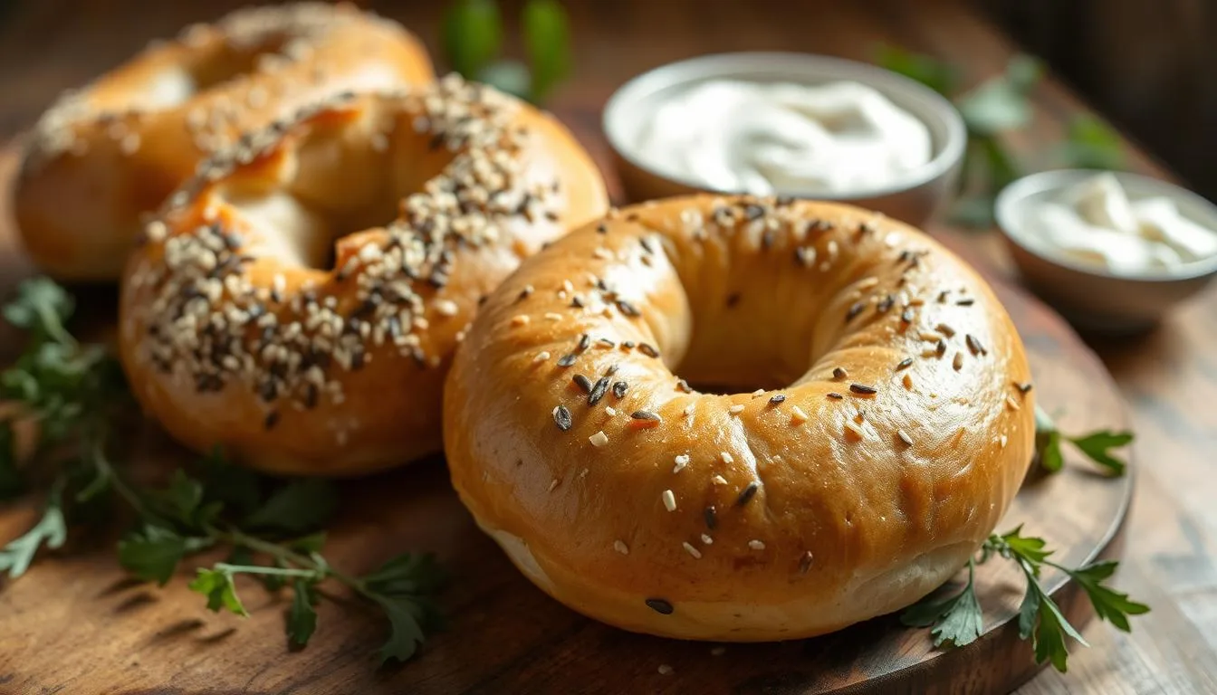 sourdough discard bagels