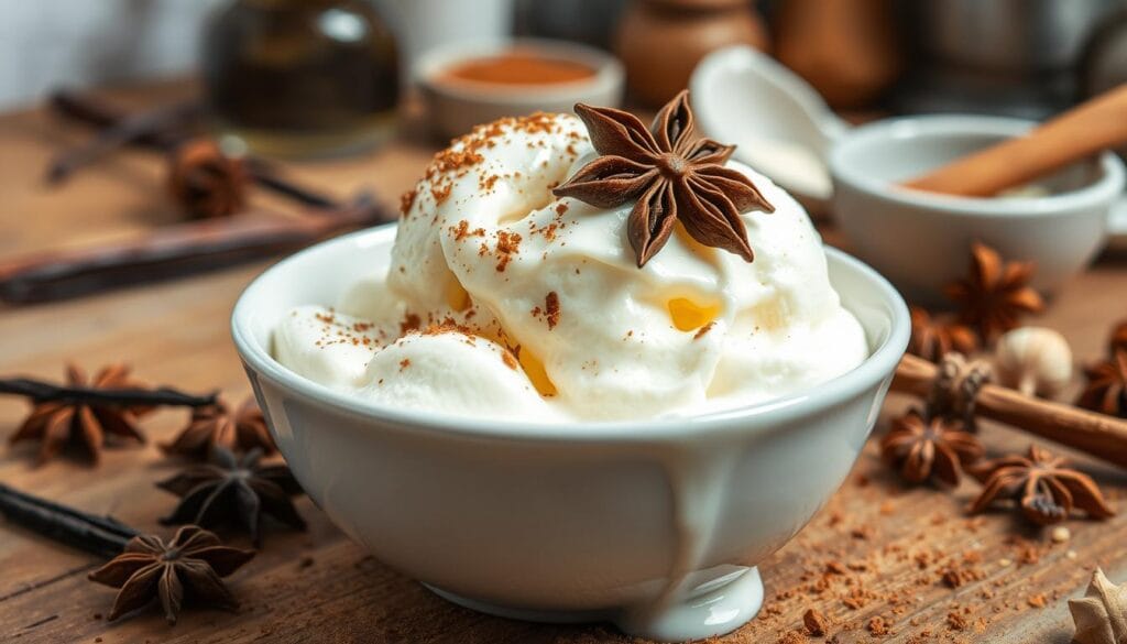 spiced vanilla ice cream