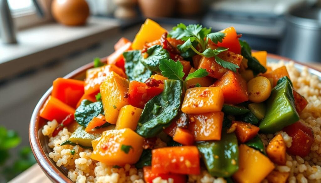 spiced vegetable medley