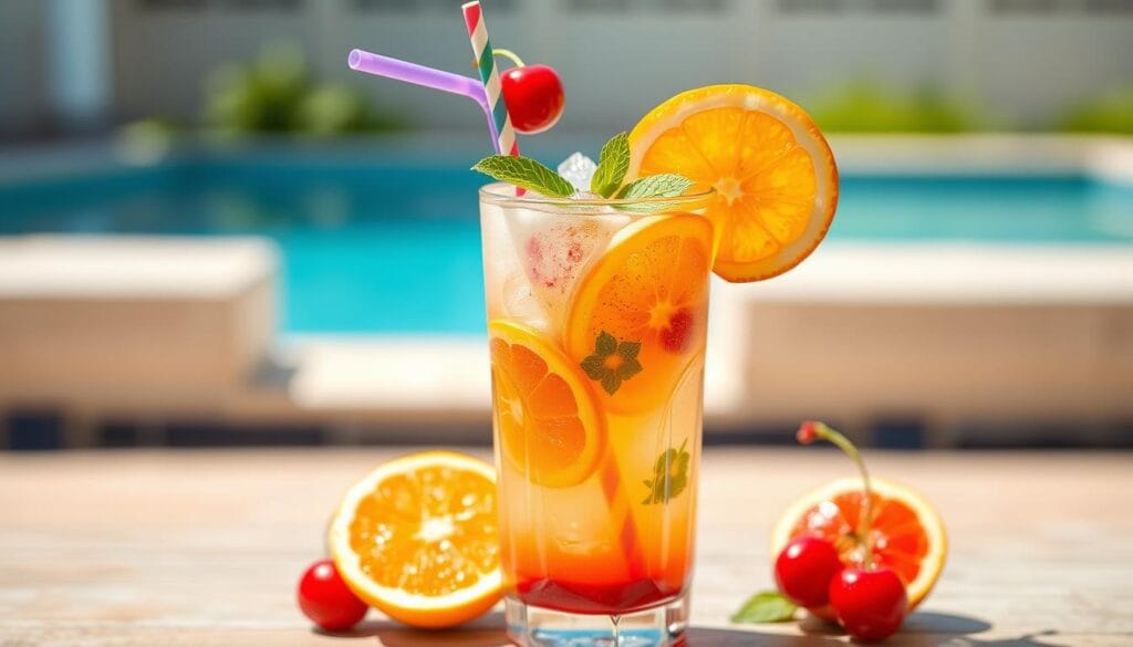 Non-alcoholic Transfusion Mocktail