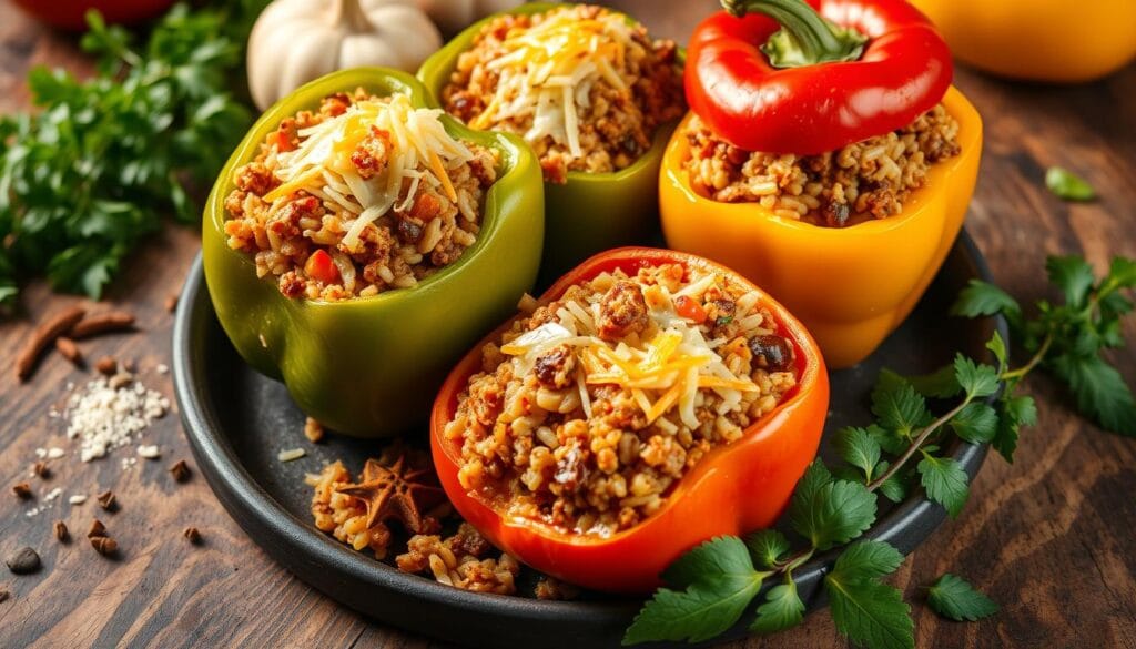 Stuffed bell peppers