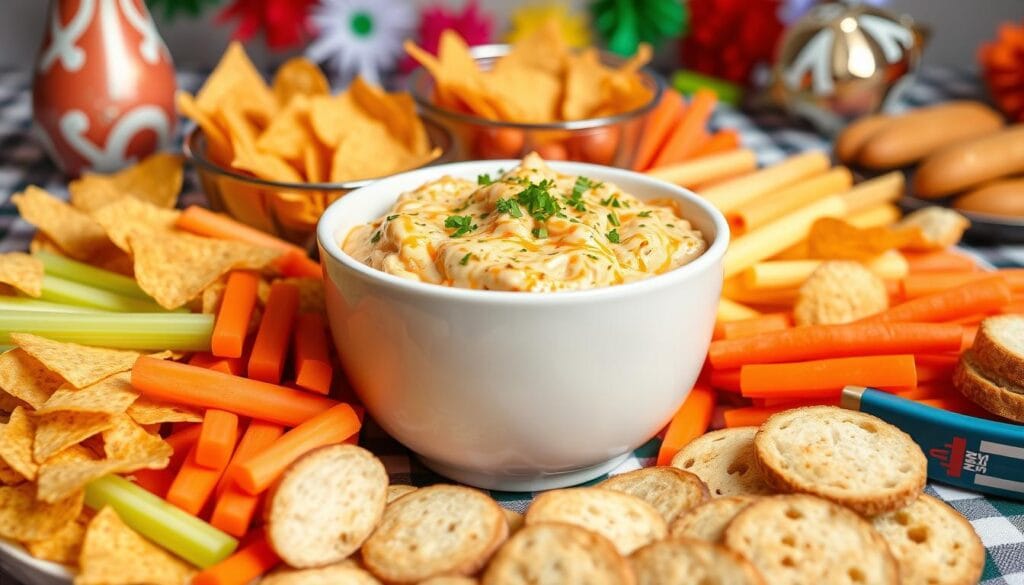 buffalo chicken dip serving suggestions