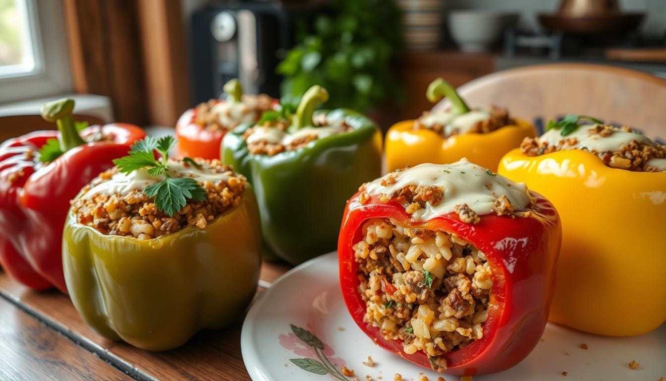 old fashioned stuffed bell peppers recipe